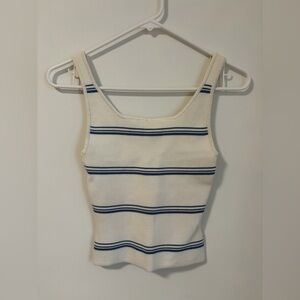 Babaton Striped Sculpt Knit Tank Top